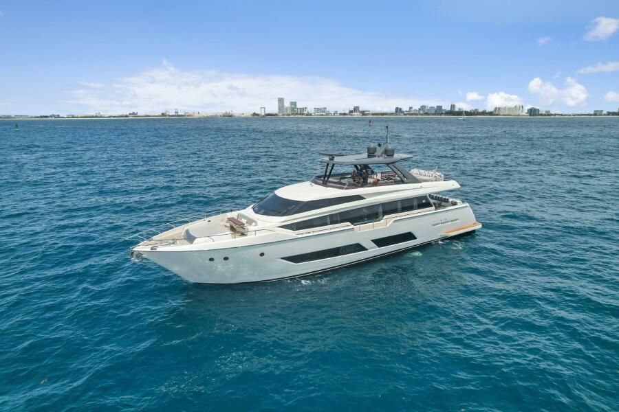 2021 Ferretti Yachts 850 85 ft yacht for sale in Fort Lauderdale, Florida