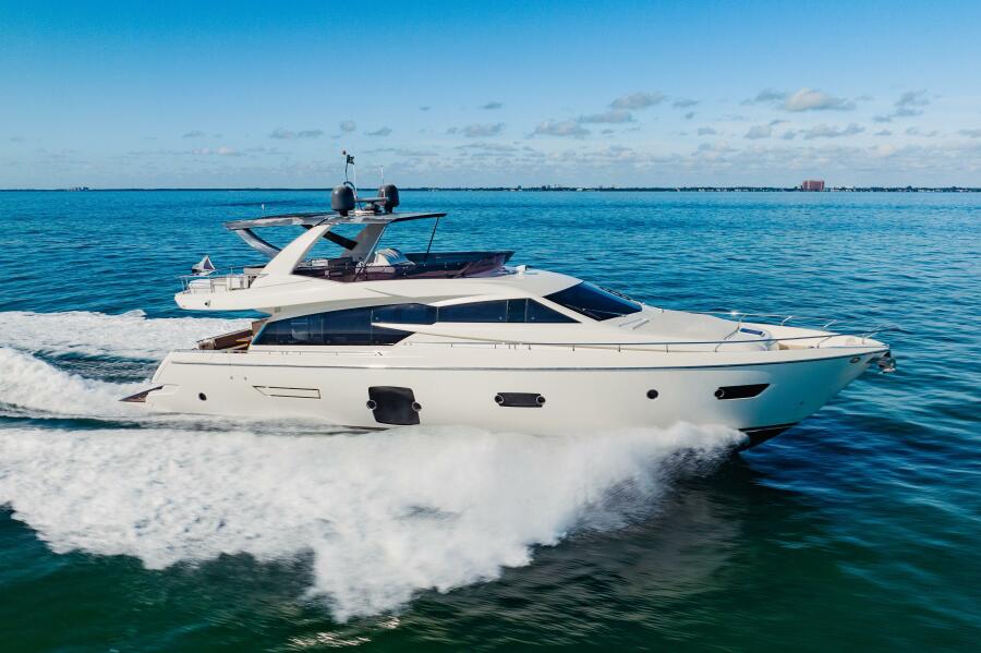 2017 Ferretti Yachts 750 75 ft yacht for sale in Miami Beach, Florida