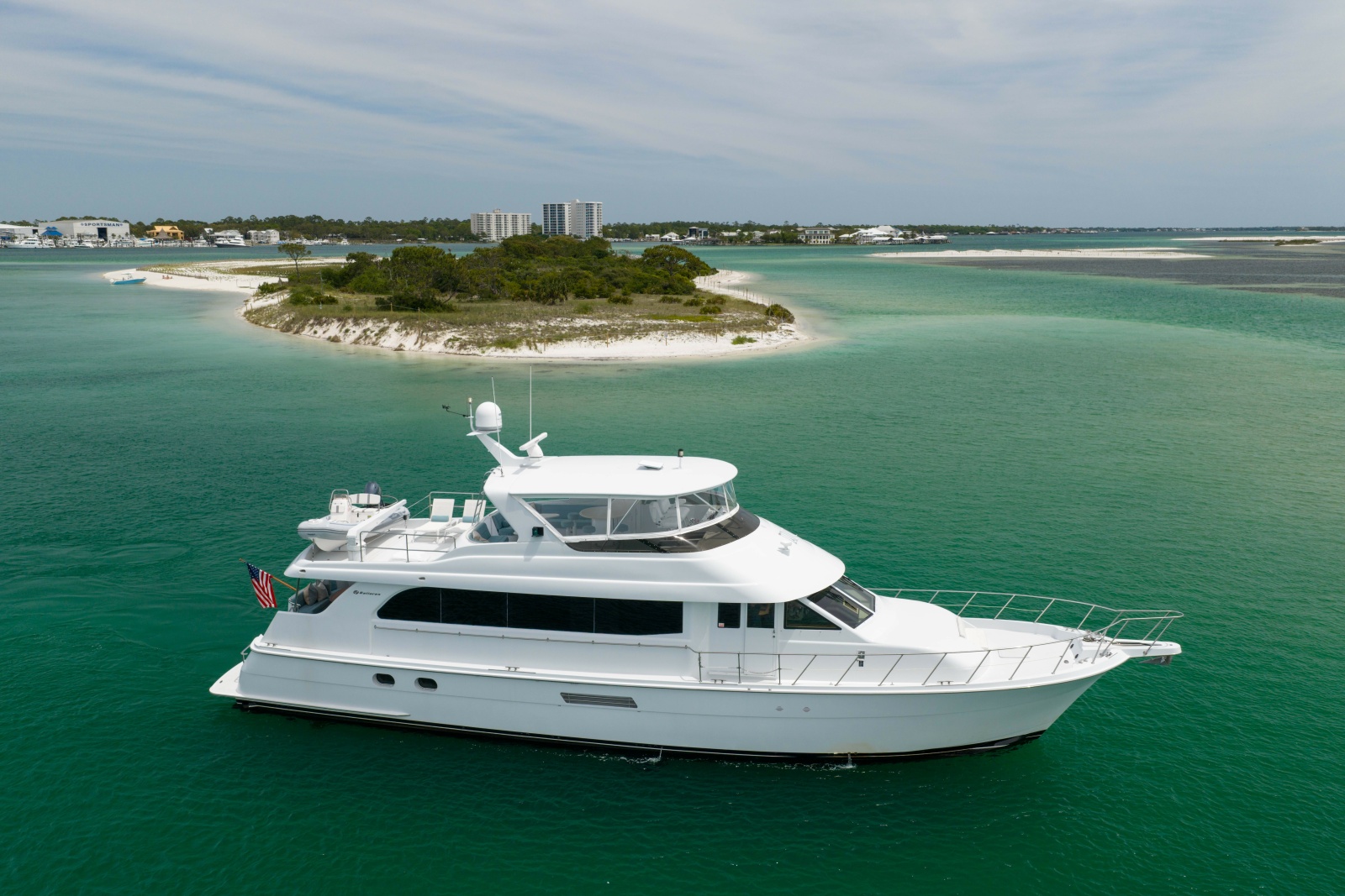 2004 Hatteras Sport Deck 75 ft yacht for sale in Orange Beach, Alabama