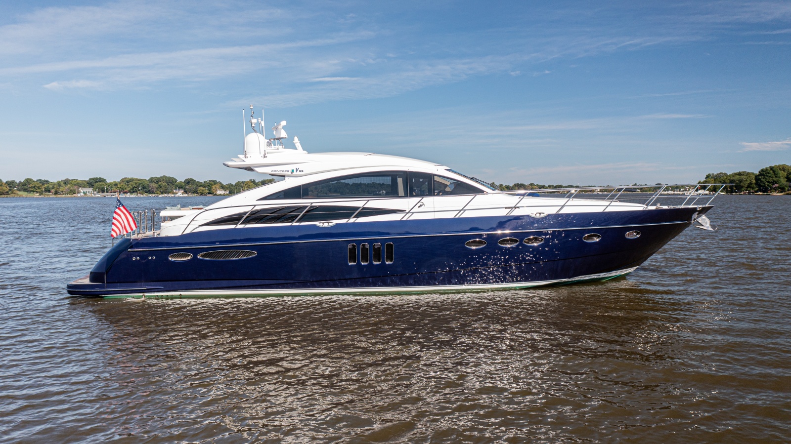 2006 Princess V65 65 ft yacht for sale in Chestertown, Maryland