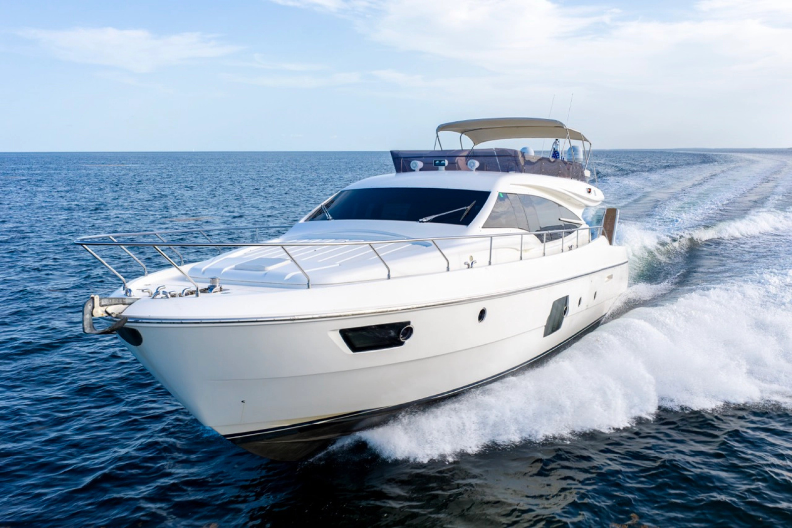 2013 Ferretti Yachts 620 Fly 62 ft yacht for sale in Miami, Florida